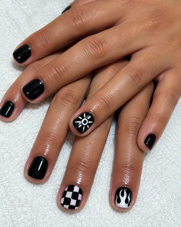 Bianco su nero